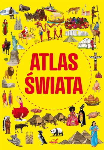 Atlas świata (harmonijki - mapy) (Delikatnie uszkodzone)