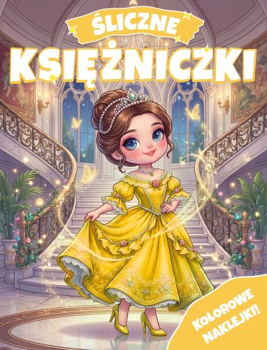 Śliczne księżniczki. Kolorowanka z naklejkami