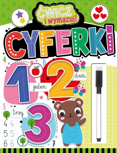 Ćwicz i wymazuj! Cyferki (+ flamaster suchościeralny)